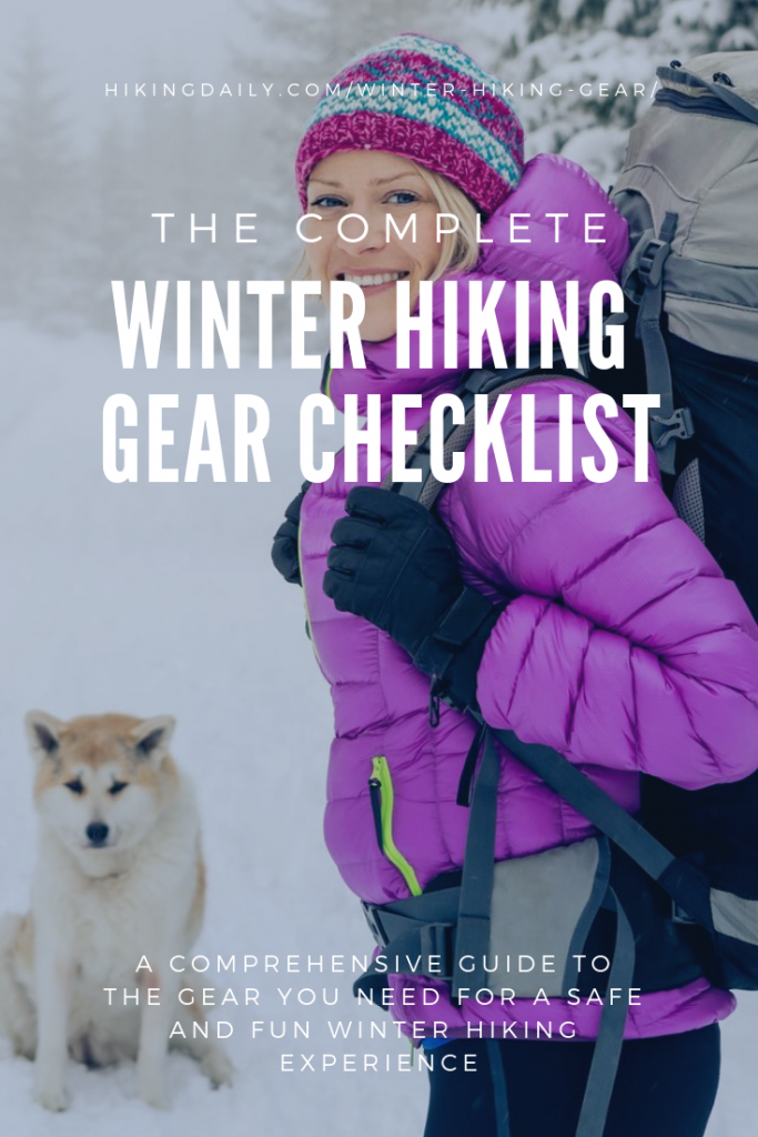 Winter hiking gear checklist and winter hiking outfit how-to