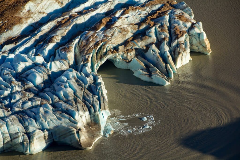 Hiking in Patagonia - Glacier in Laguna Torre, the grande glacier