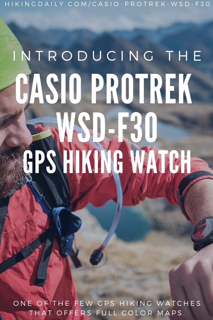 Casio Protrek WSD-F30 GPS Hiking Watch With Color Maps