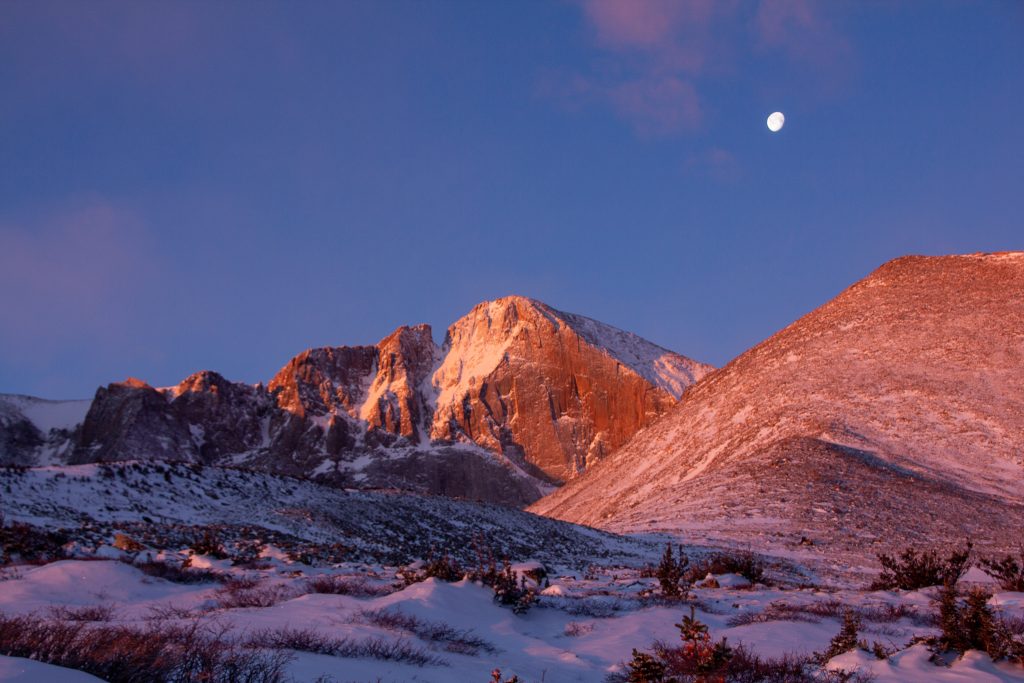 View Of Longs Peak From Longs Peak Trail