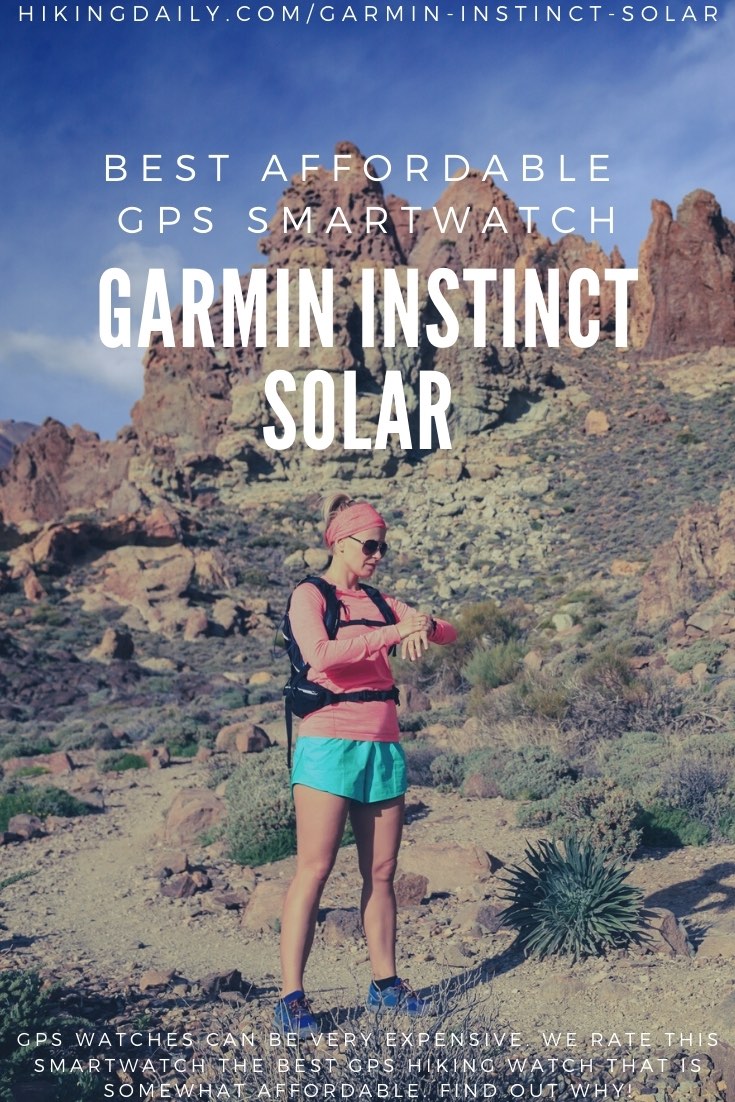 Garmin Instinct Solar GPS watch review - best affordable smartwatch