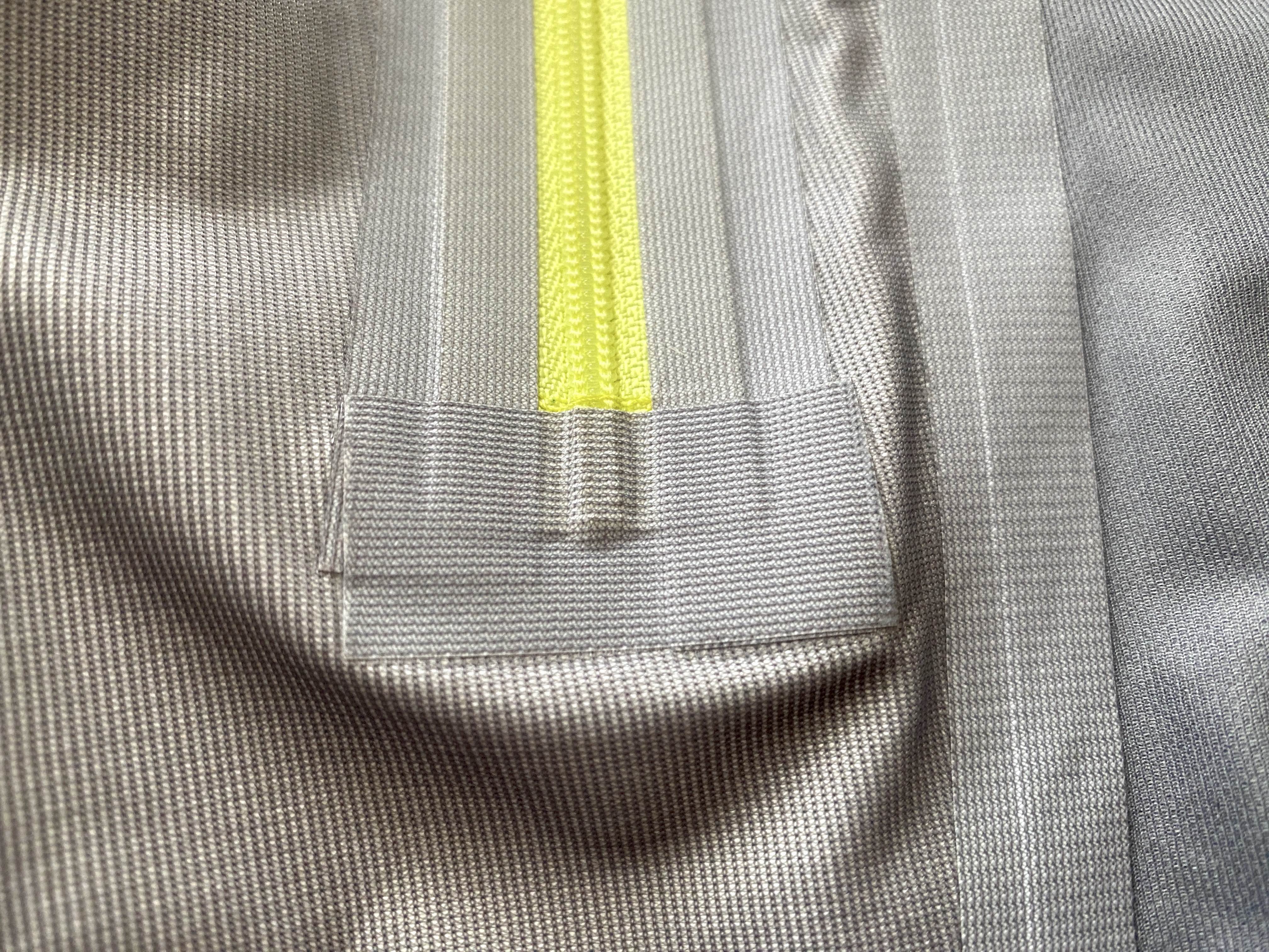 Seam taped zipper