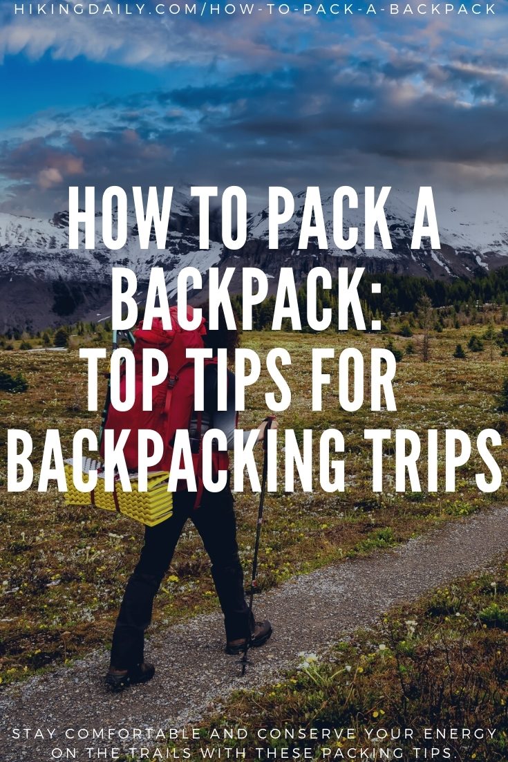 How to pack a backpack