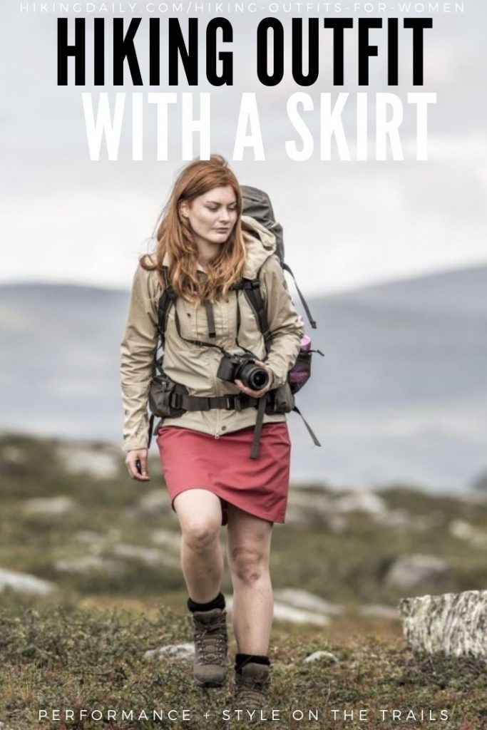 Hiking outfits for women with skirt