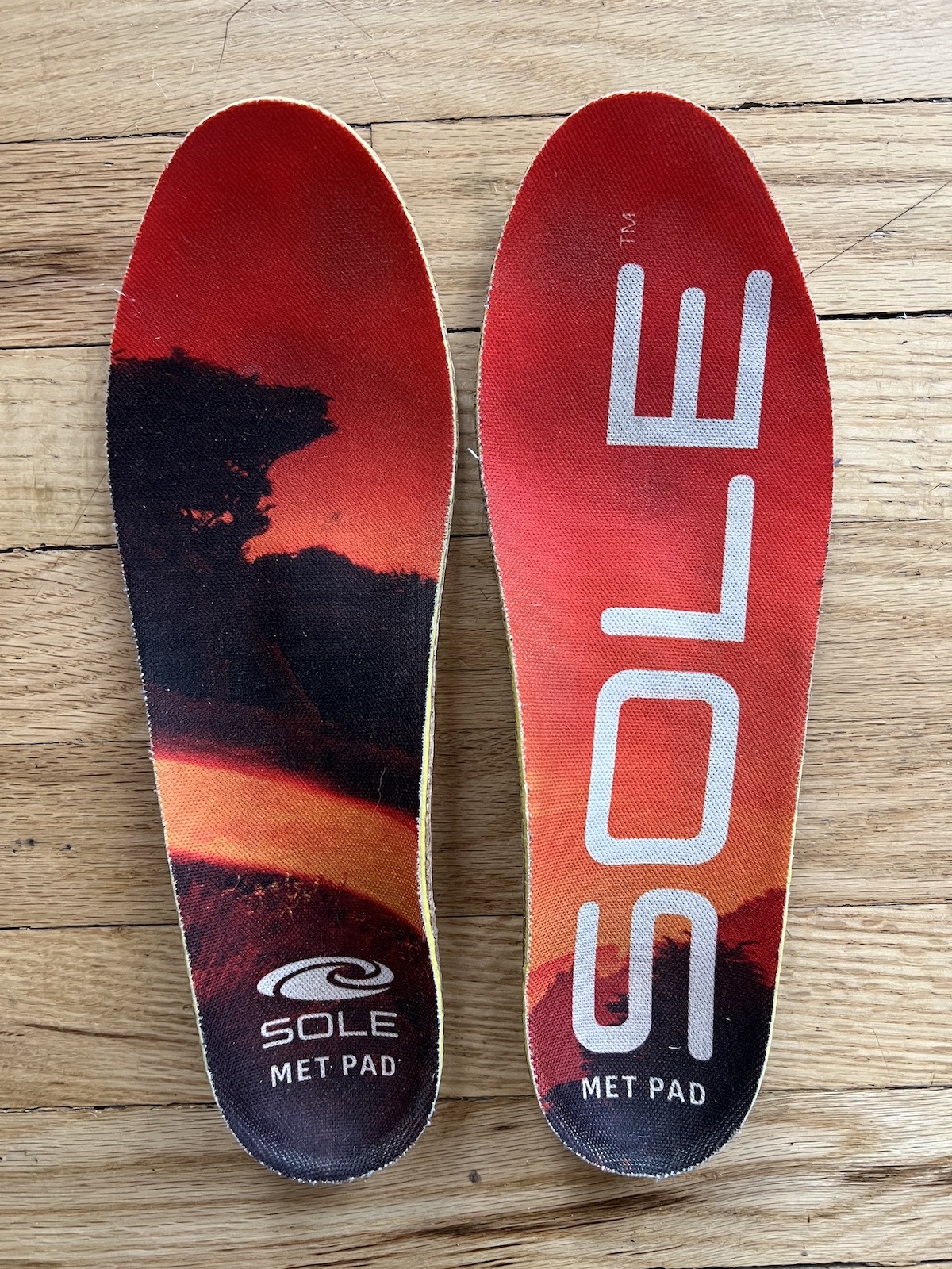 SOLE Performance Medium Insoles for hiking and backpacking