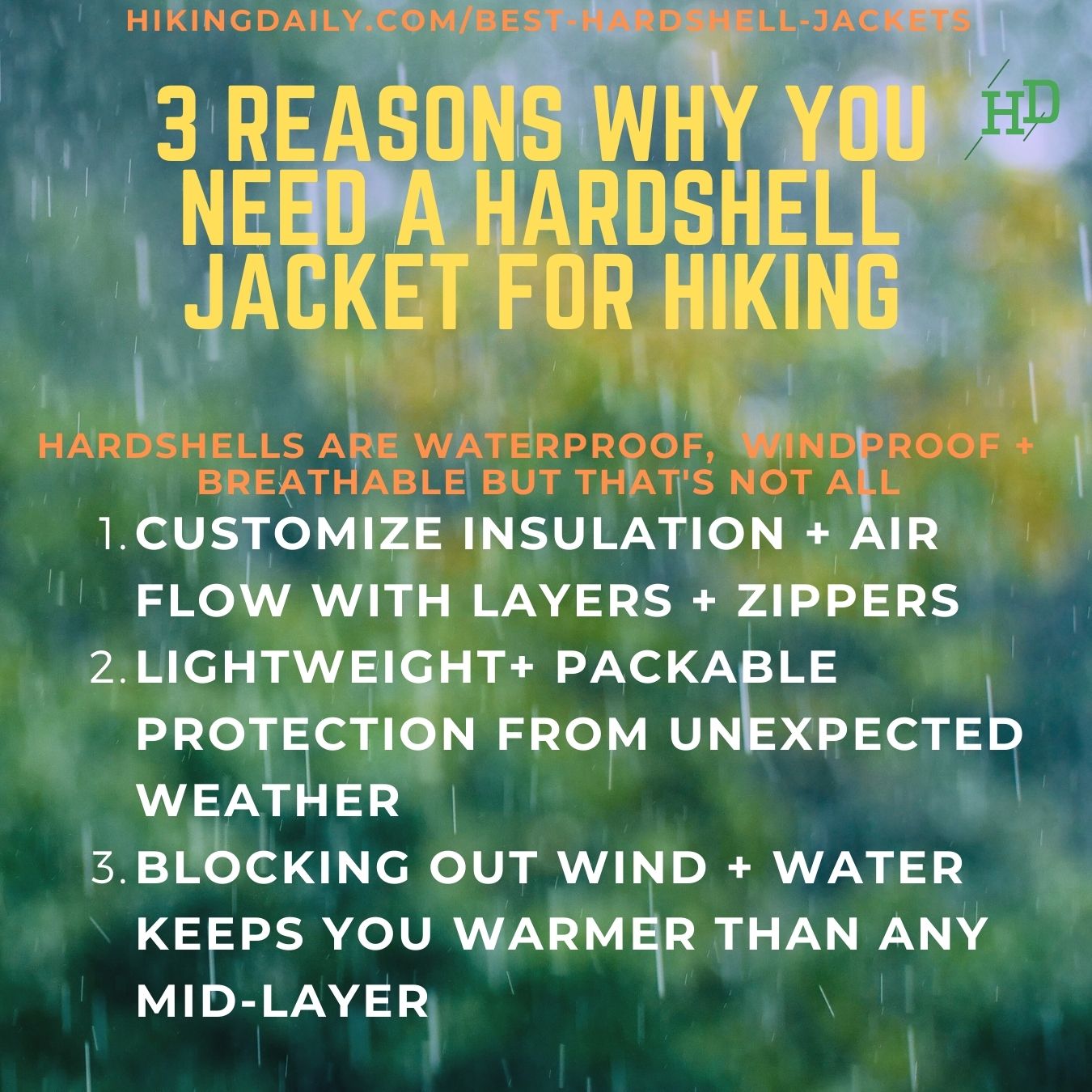 Do I need a hardshell jacket for hiking