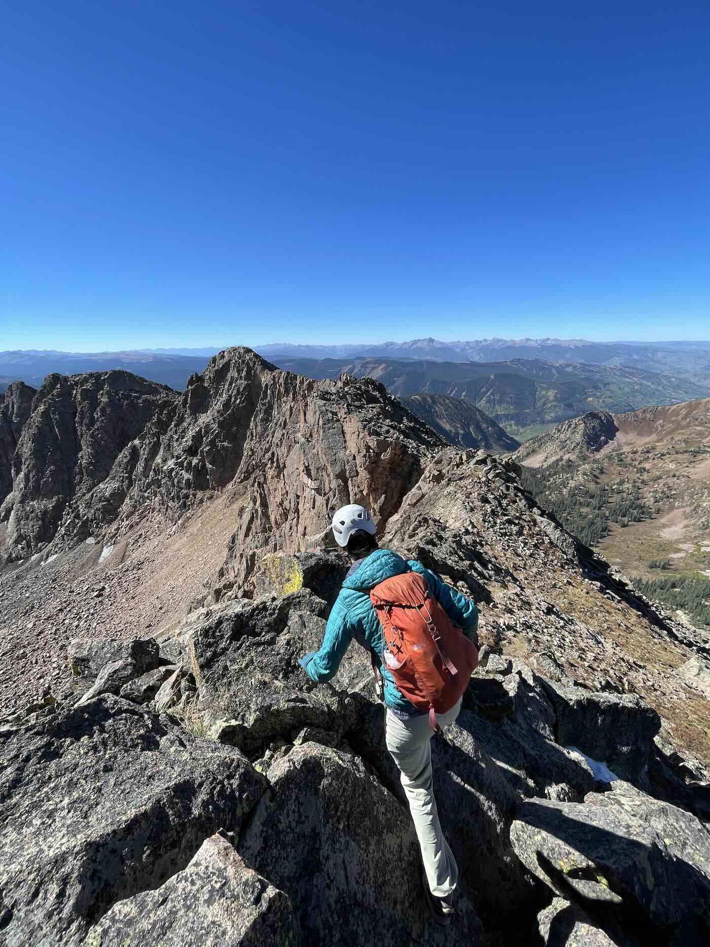 The Grand Traverse between North and West Traverse Peaks