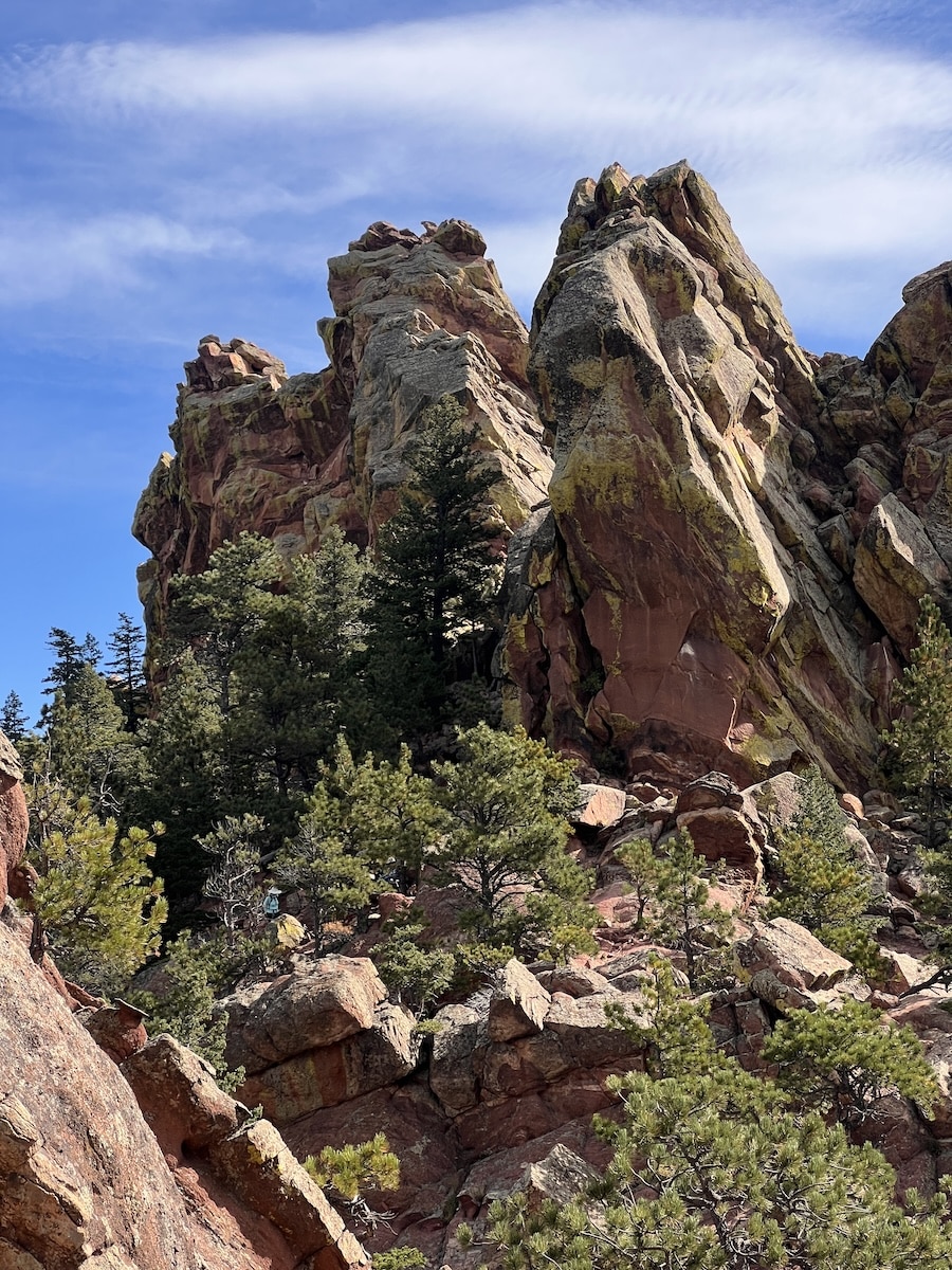 Back of First Flatiron on 1st-2nd Flatiron Trail in Boulder CO