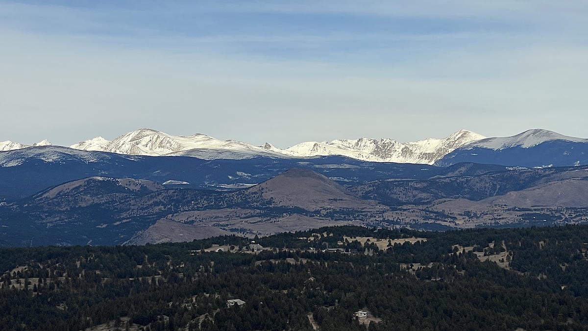 View North West of Indian Peaks from Bear Peak