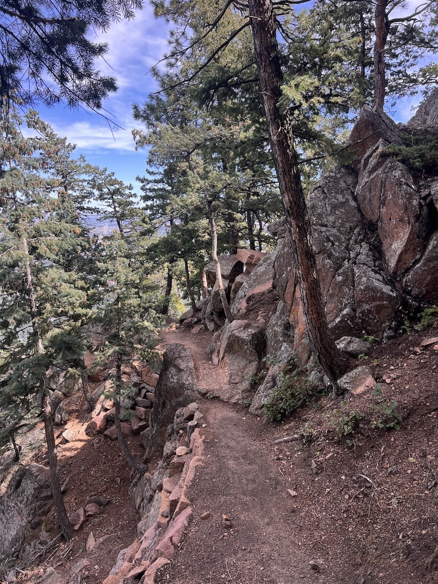 Saddle Rock Connector Trail Views in Boulder CO