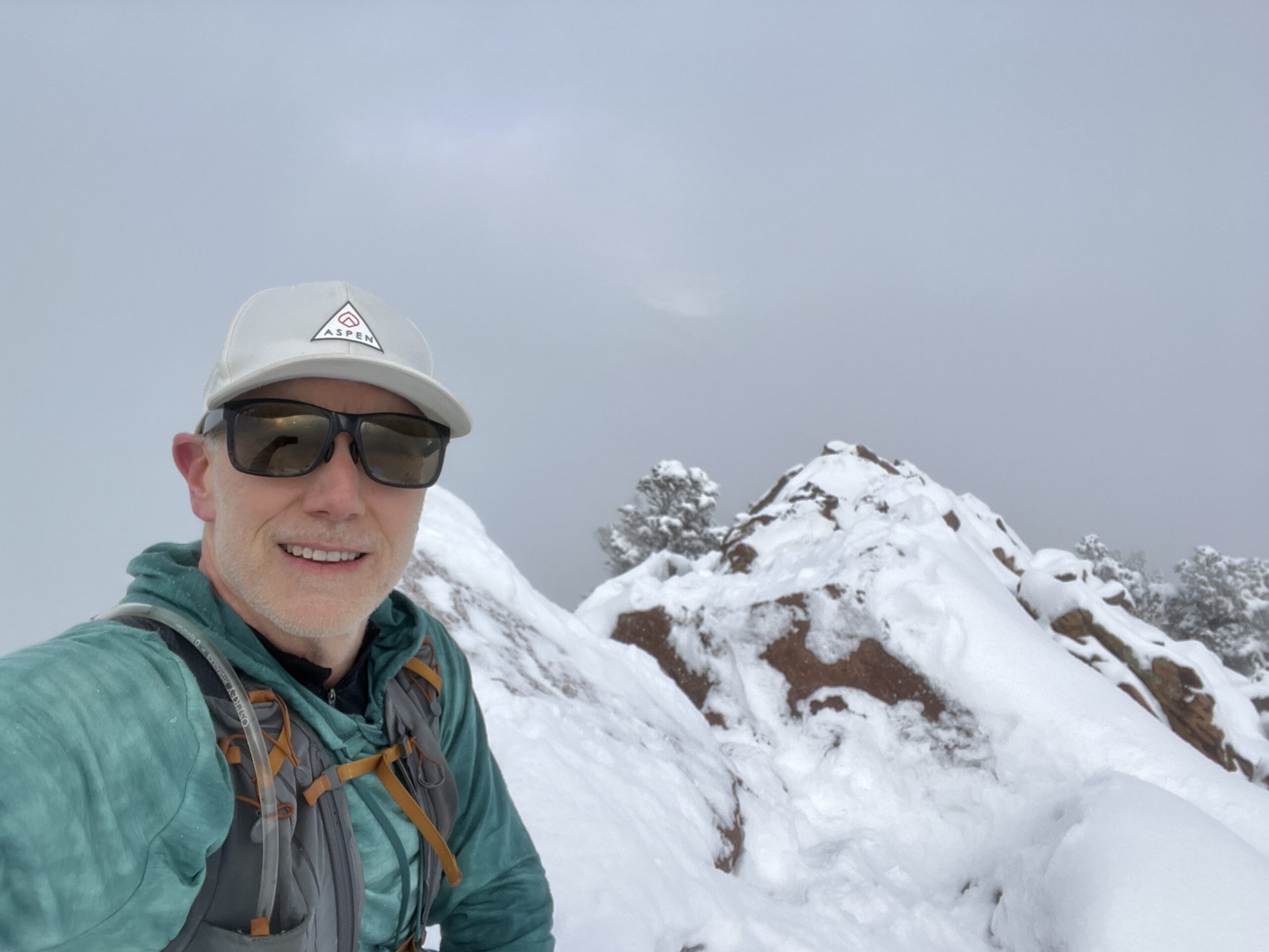Snow hike to Bear Peak Colorado