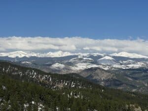 View of Indian Peaks Wilderness Area from 1st-2nd Flatiron Trail in Boulder CO - 3