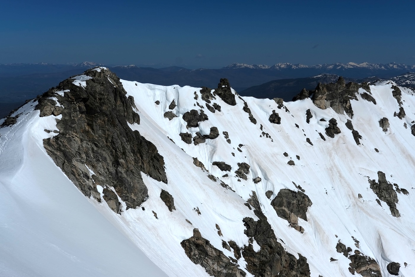 traverse from south arapaho peak to north arapaho peak snow covered